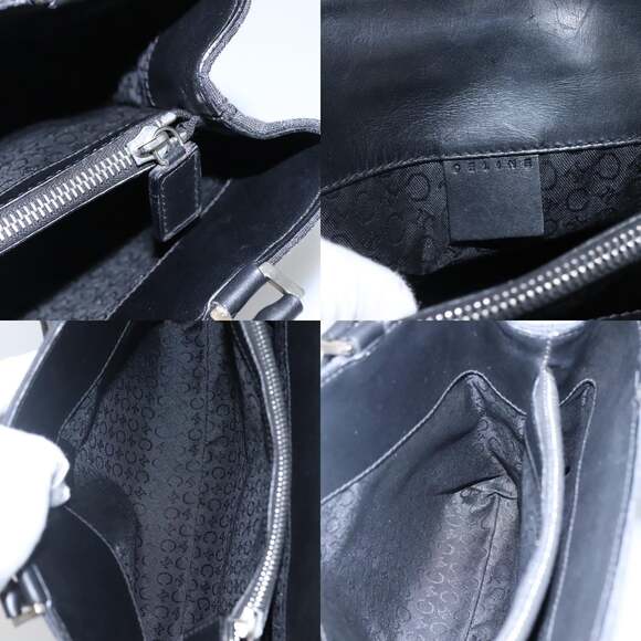 CELINE C Macadam Canvas Hand Bag Black - Picture 11 of 12